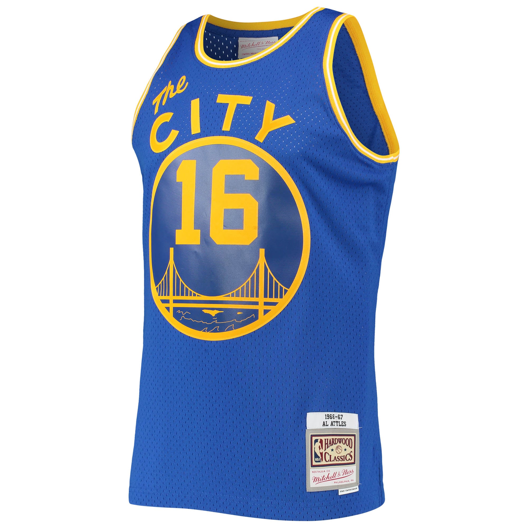 Mitchell Ness Al Attles Royal San Francisco Warriors 1966/1967 Hardwood Classics Swingman NBA Jersey Men's