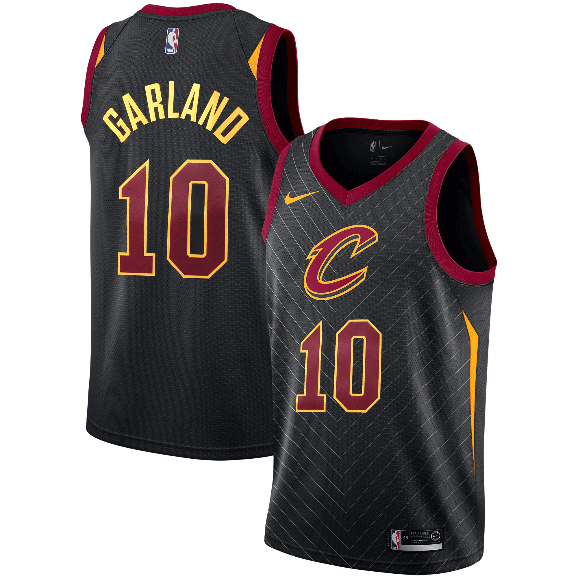 Darius Garland Cleveland Cavaliers Swingman Statement Edition Black NBA Jersey Men's