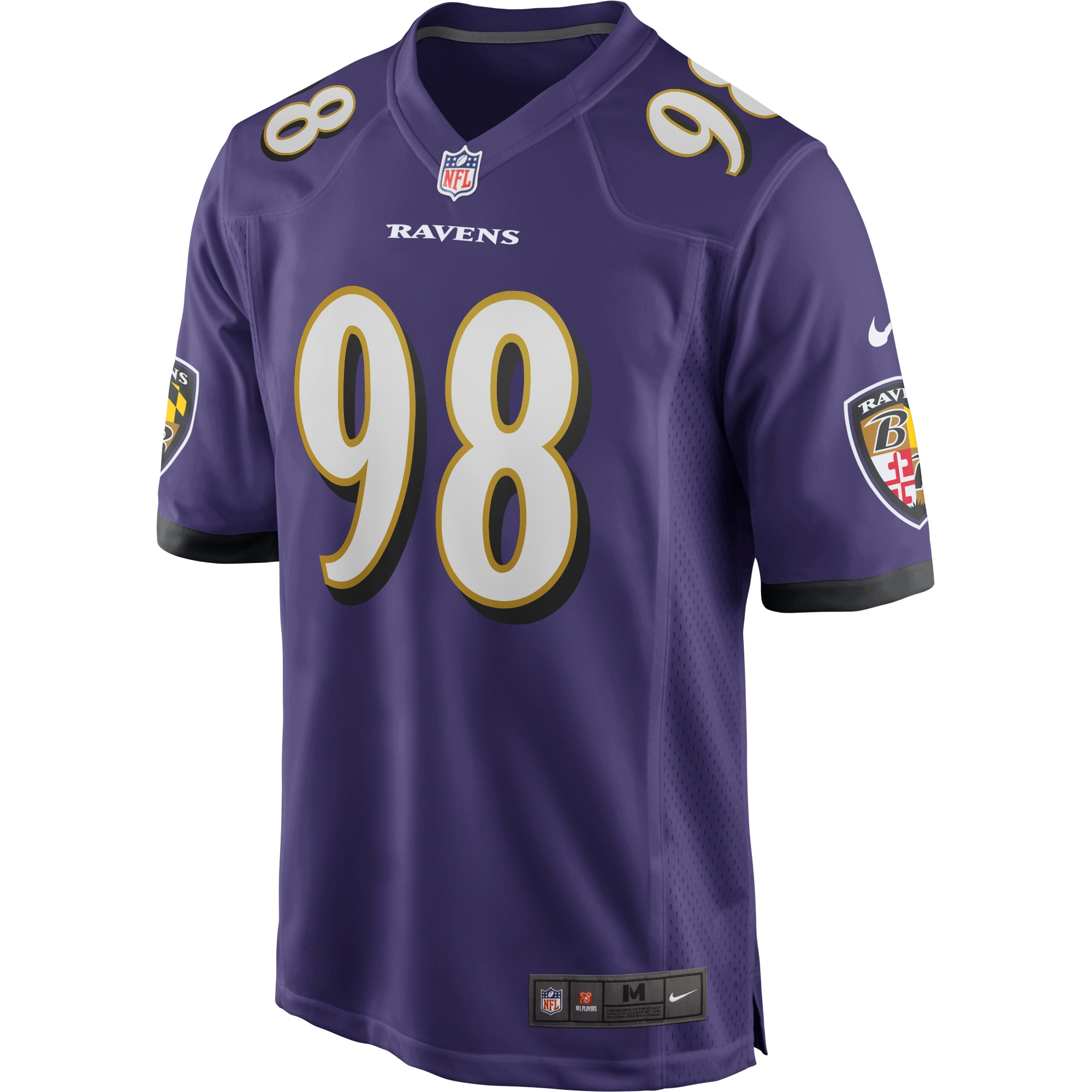 Baltimore Ravens Tony Siragusa Purple Game Retired Player NFL Jersey Men's