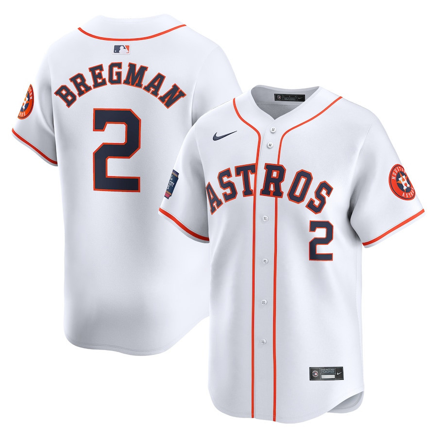 Alex Bregman 2 Houston Astros 2024 World Tour Mexico City Series Home Limited White MLB Jersey Men's