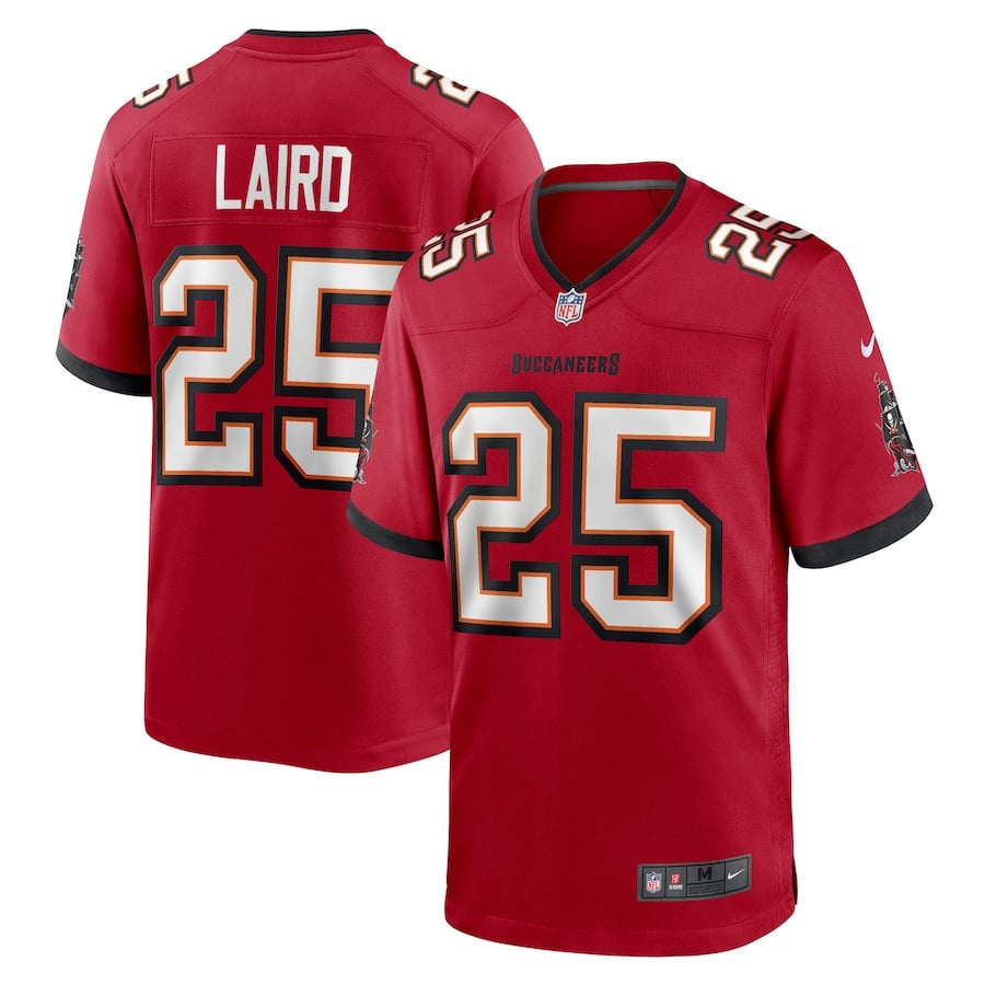 Patrick Laird 25 Tampa Bay Buccaneers Game Red NFL Jersey Men's