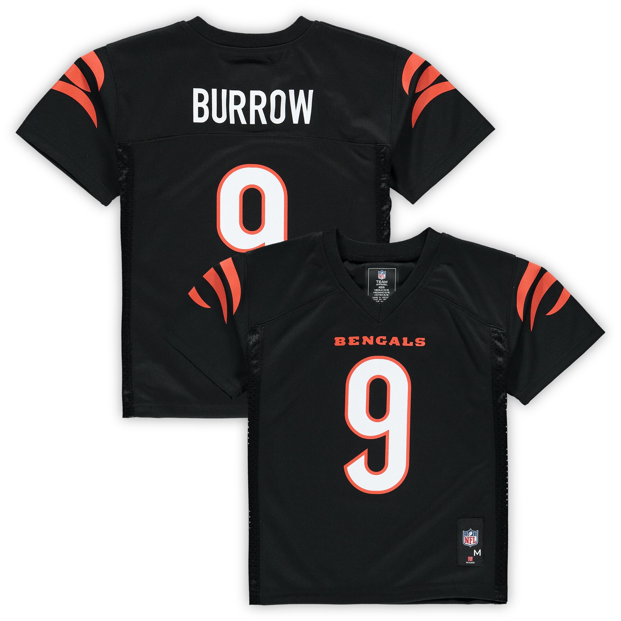 Preschool Cincinnati Bengals Joe Burrow Black Player NFL Jersey Men's