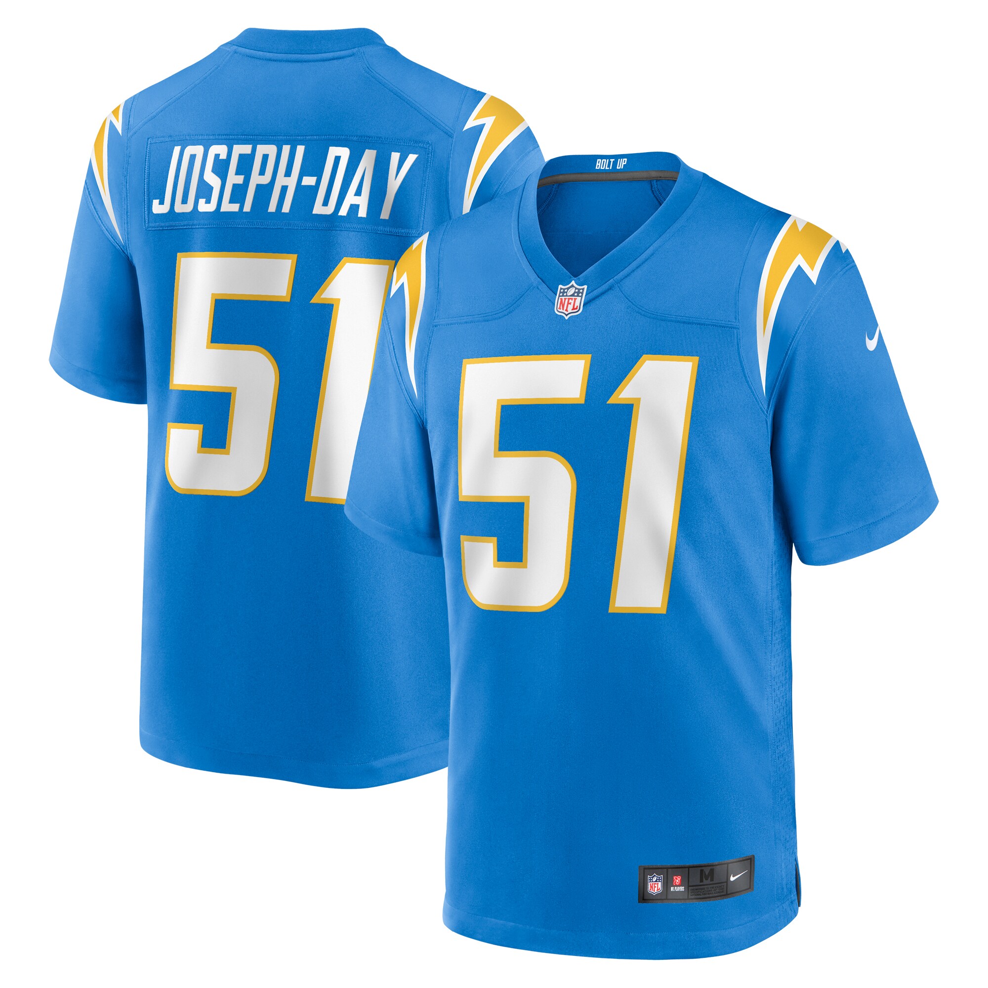 Los Angeles Chargers Sebastian Joseph-Day Powder Blue Game Player NFL Jersey Men's