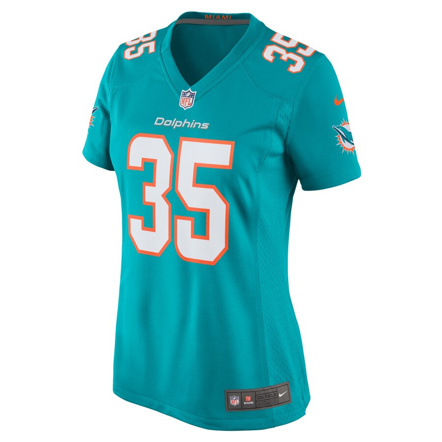 Ka'Dar Hollman 35 Miami Dolphins Home Game Aqua NFL Jersey Women's
