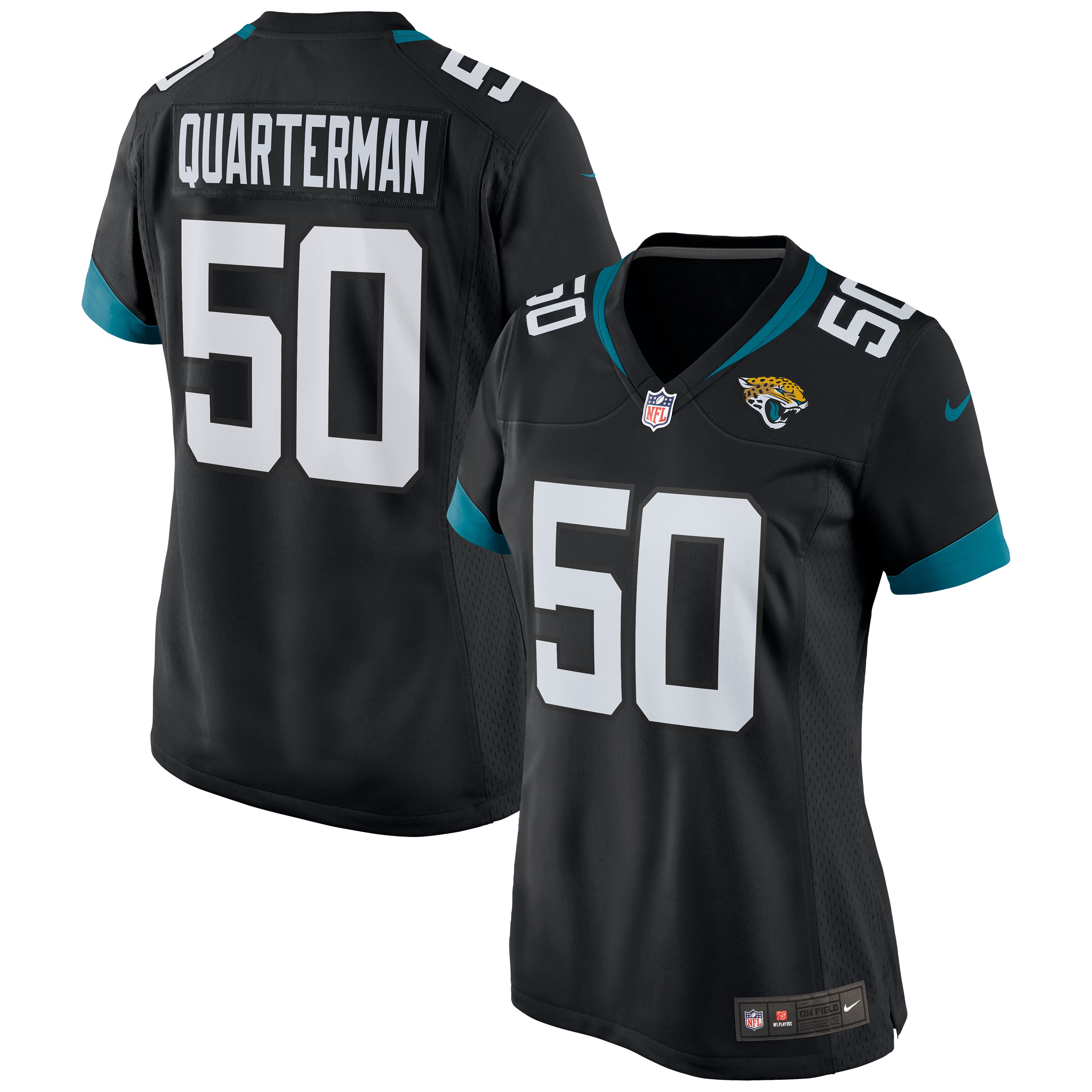 Jacksonville Jaguars Shaquille Quarterman Black Game NFL Jersey Women's