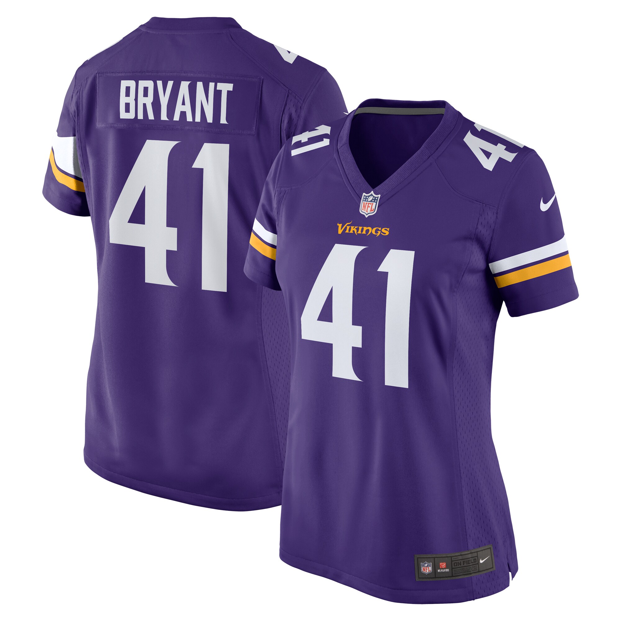 Minnesota Vikings Austin Bryant Purple Game NFL Jersey Women's