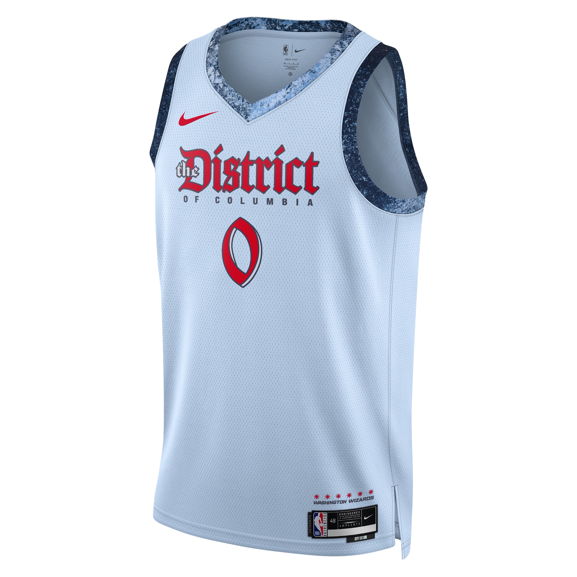 Washington Wizards City Edition Swingman 2024 Blue Bilal Coulibal Unisex NBA Jersey Unisex