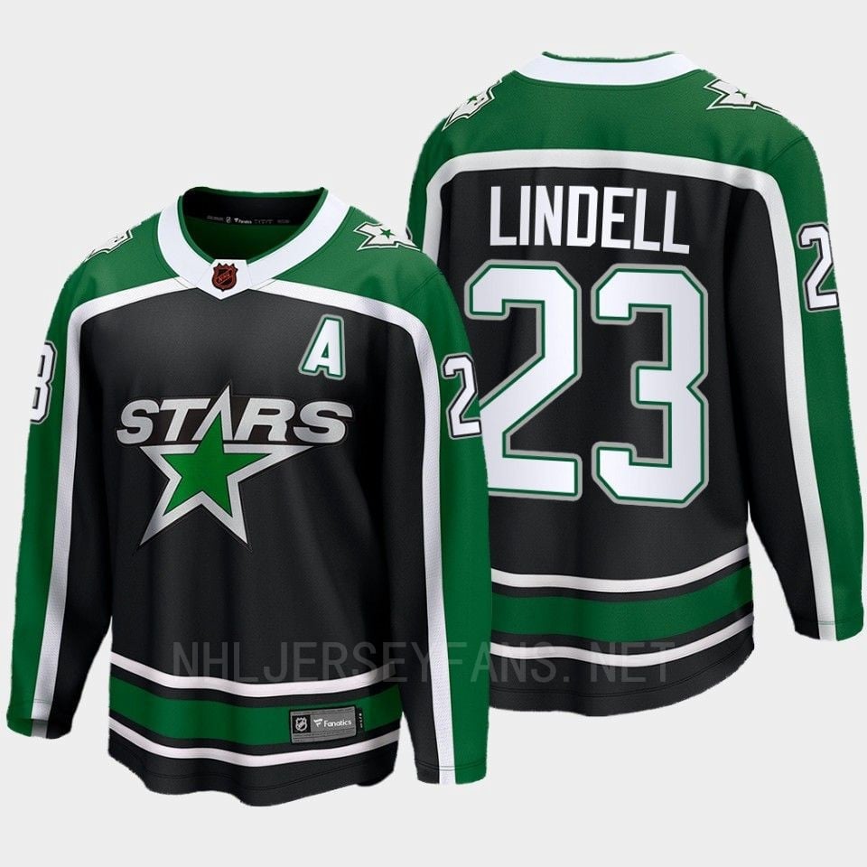 Dallas Stars 2022 Esa Lindell 23 Special Edition 2.0 Black Breakaway Player NHL Jersey Men's