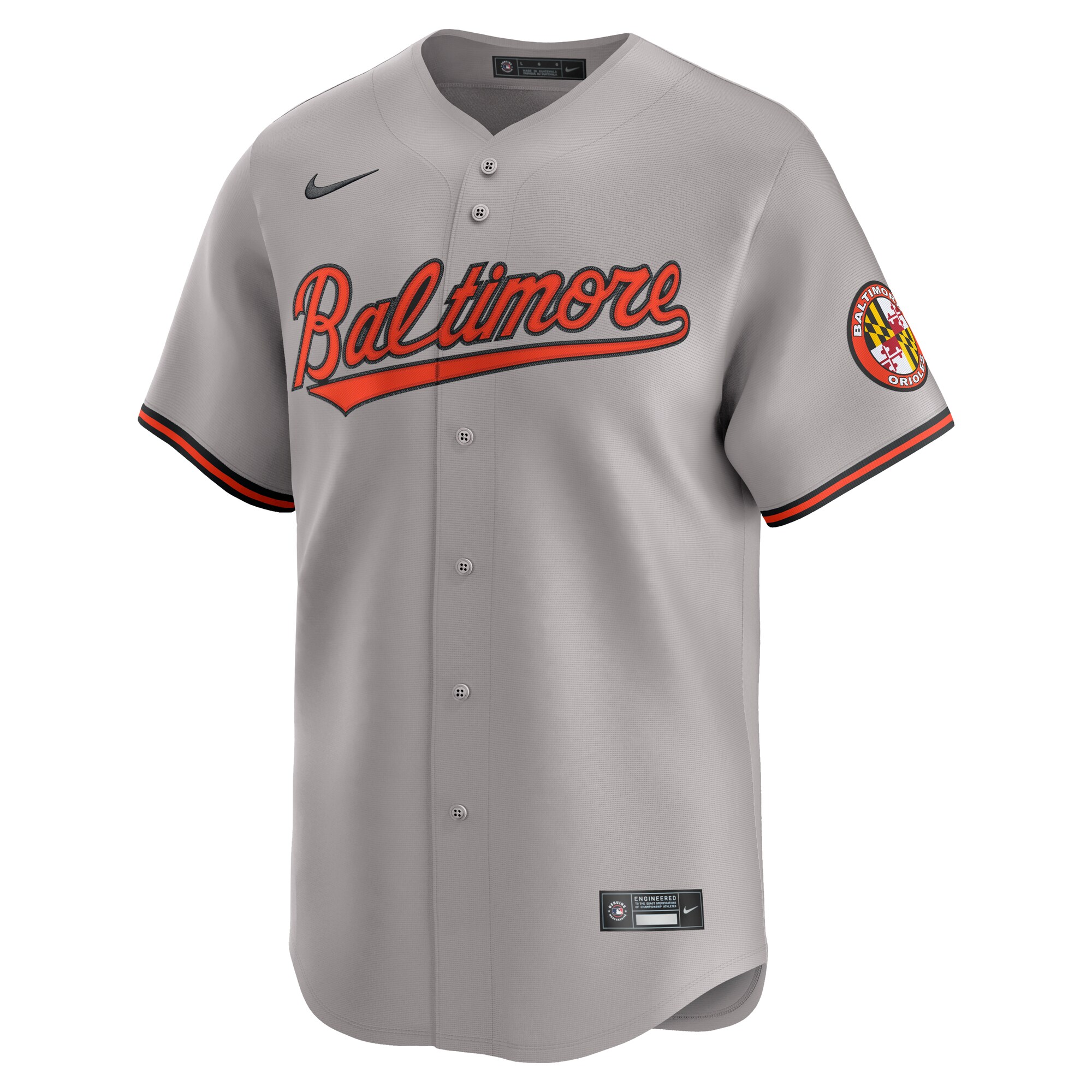 Baltimore Orioles Gray Road Limited MLB Jersey Men's