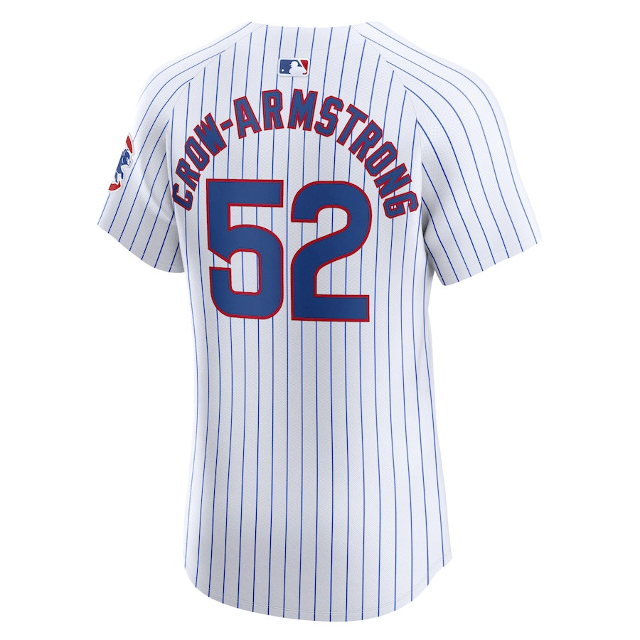Pete Crow-Armstrong 52 Chicago Cubs Home Elite Player White MLB Jersey Men's