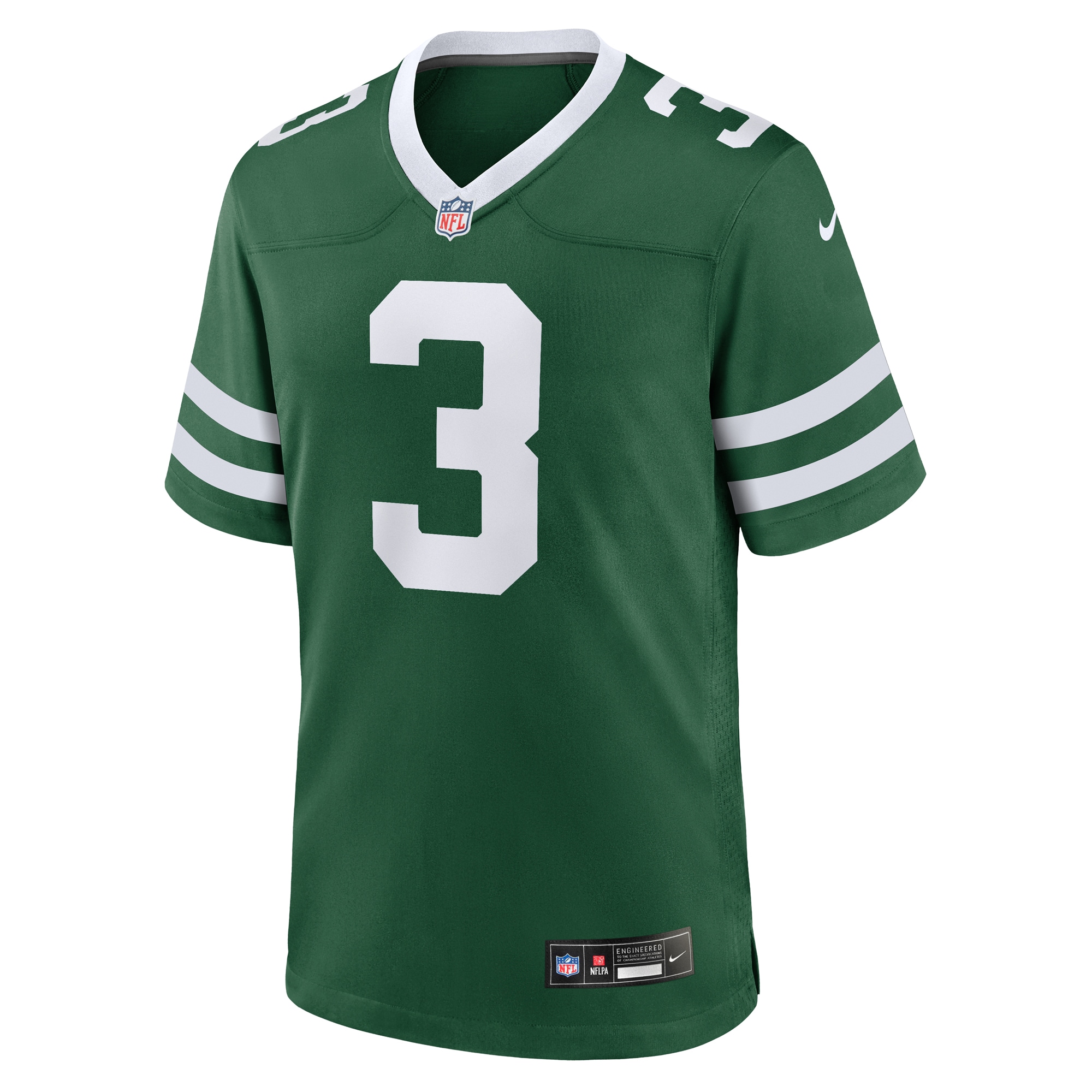 New York Jets Travis Legacy Green Team Game NFL Jersey Men's
