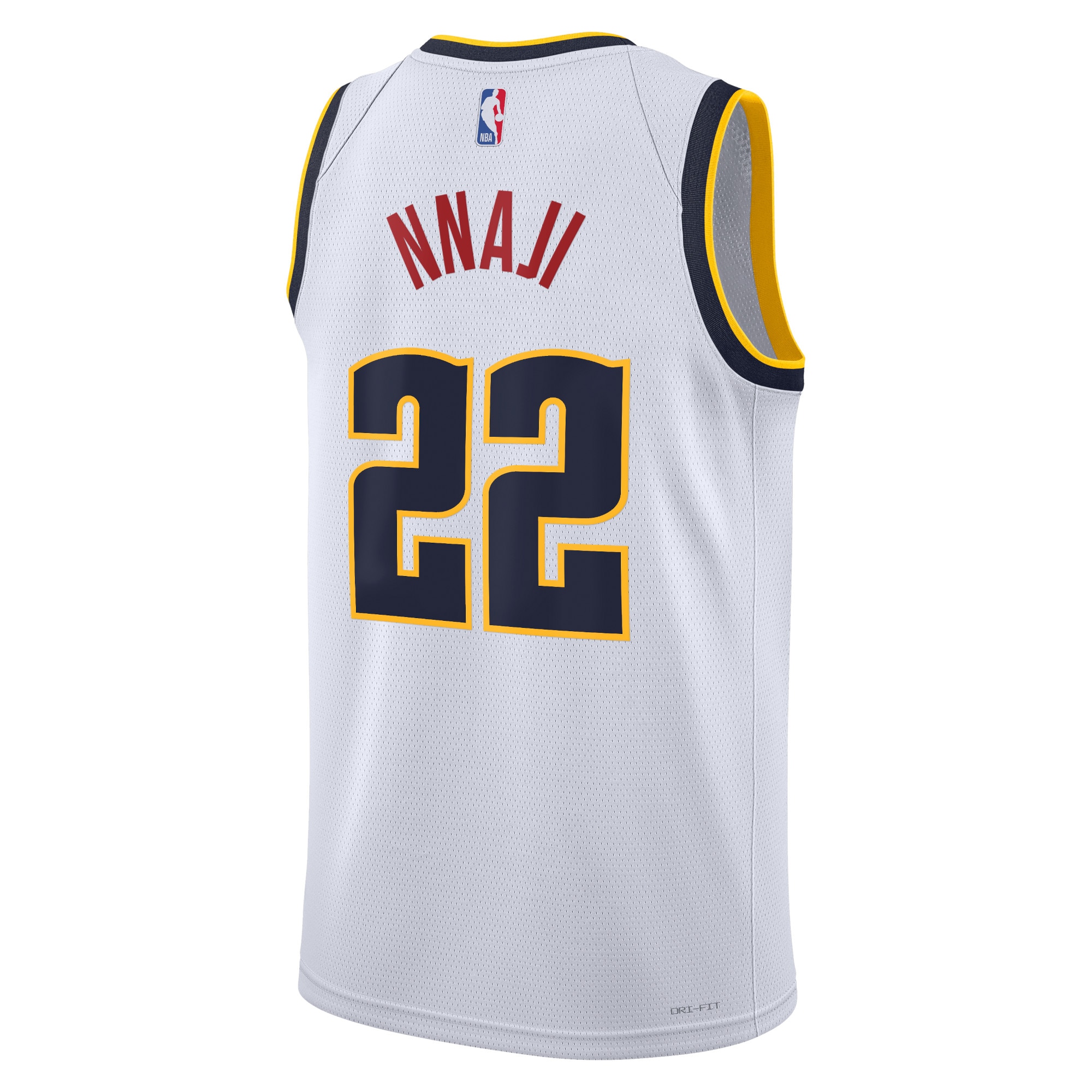 Denver Nuggets Association Edition Swingman White Zeke Nnaj Unisex NBA Jersey Unisex