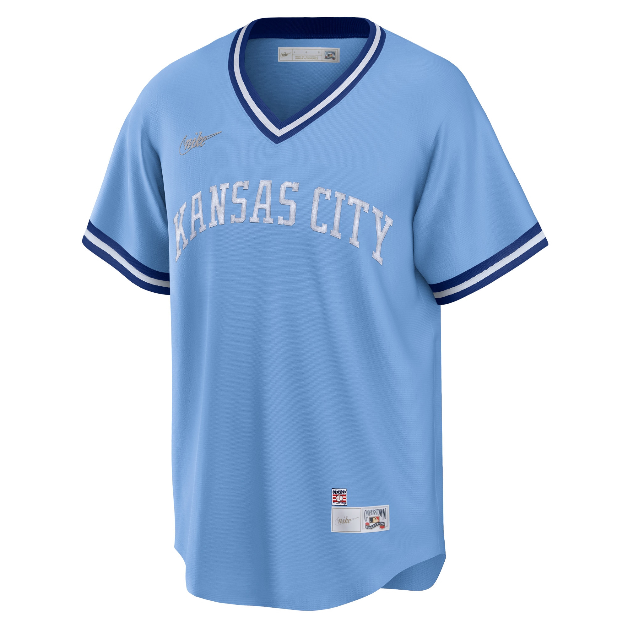 Kansas City Royals George Brett Light Blue Road Cooperstown Collection Player MLB Jersey Men's