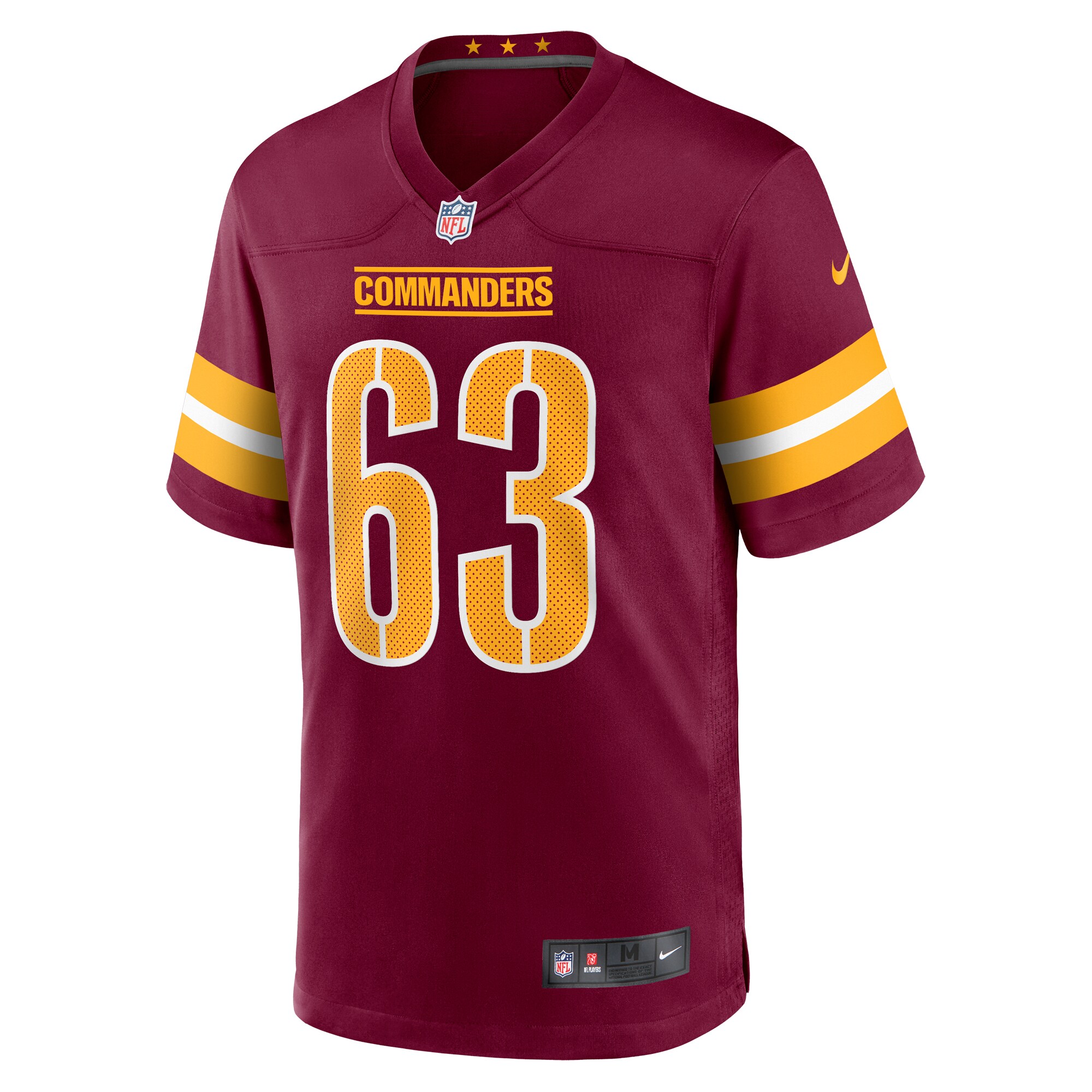 Washington Commanders Nick Gates Burgundy Game Player NFL Jersey Men's