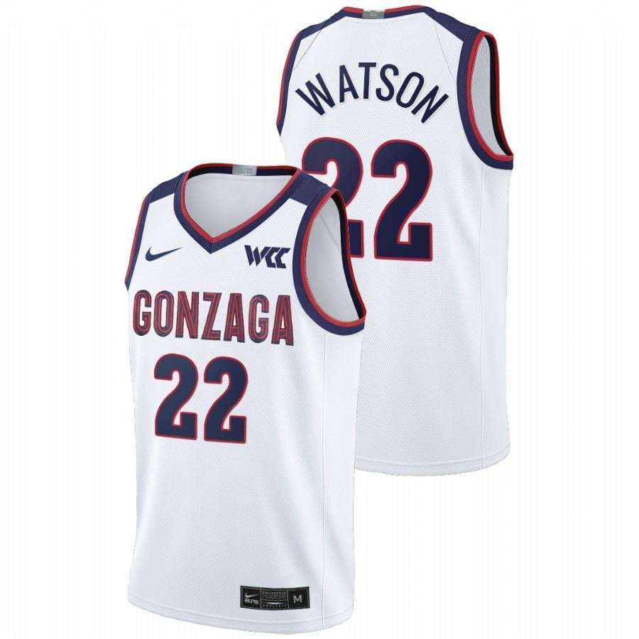 Gonzaga Bulldogs Anton Watson 22 202 White College Limited NCAA Jersey Men's