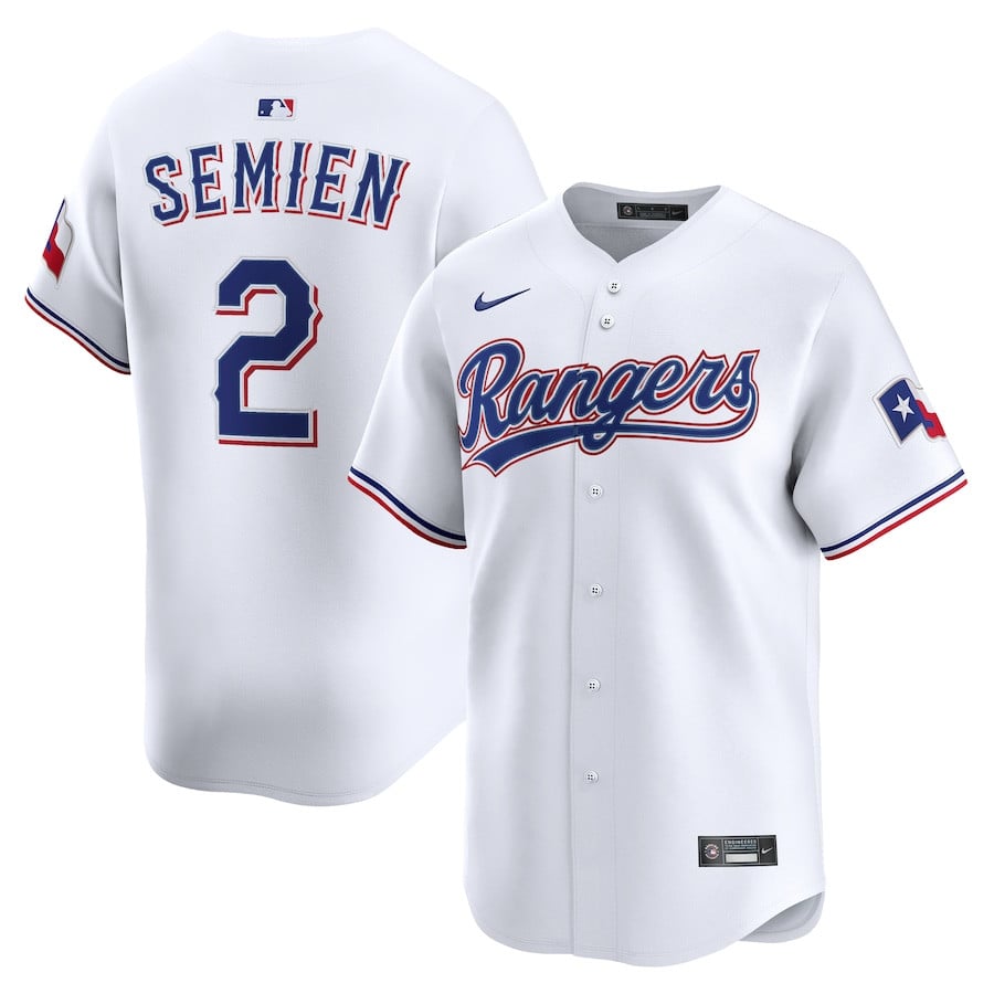Marcus Semien 2 Texas Rangers Alternate Limited Player White MLB Jersey Men's