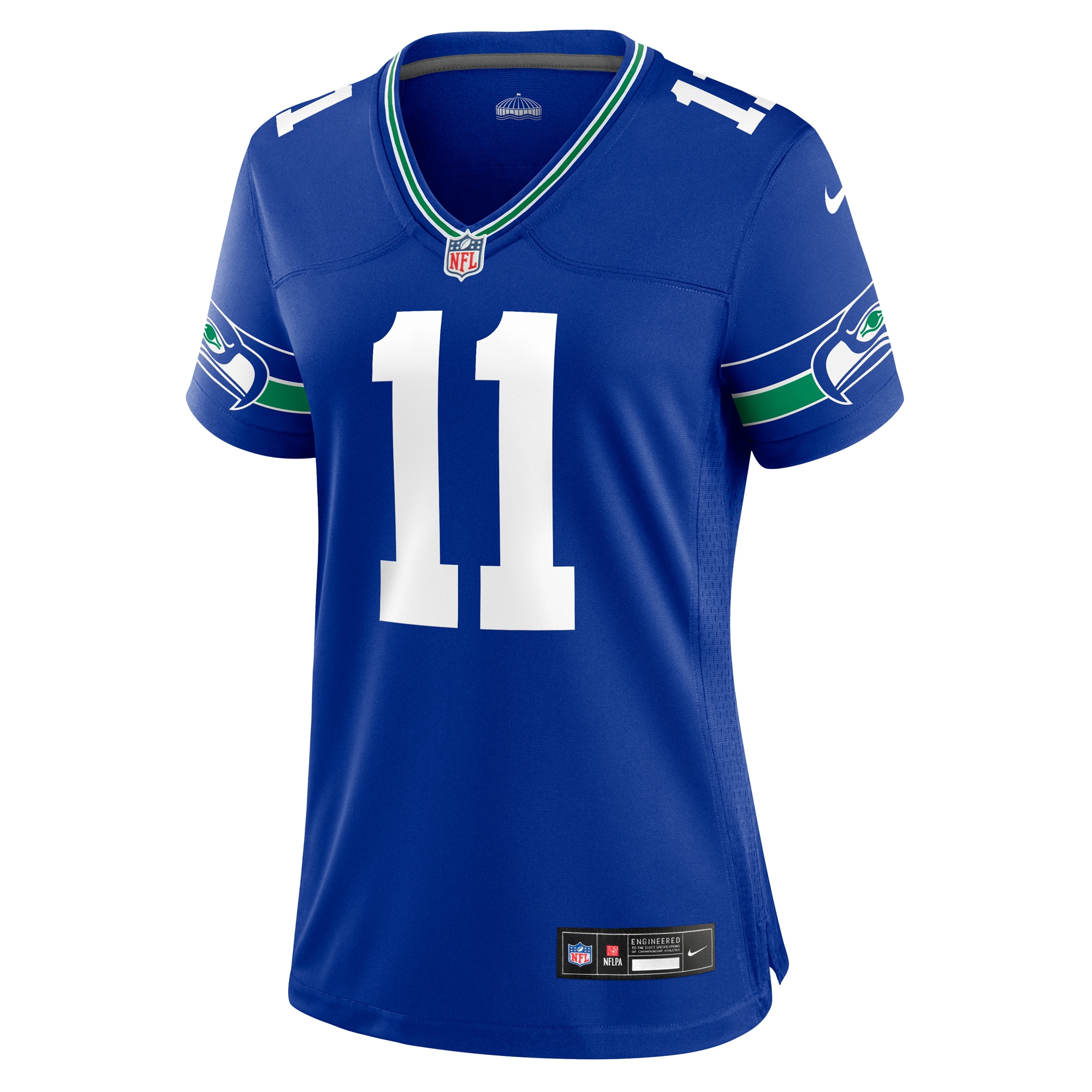 Seattle Seahawks Jaxon Smith-Njigba Royal Throwback Player Game NFL Jersey Women's