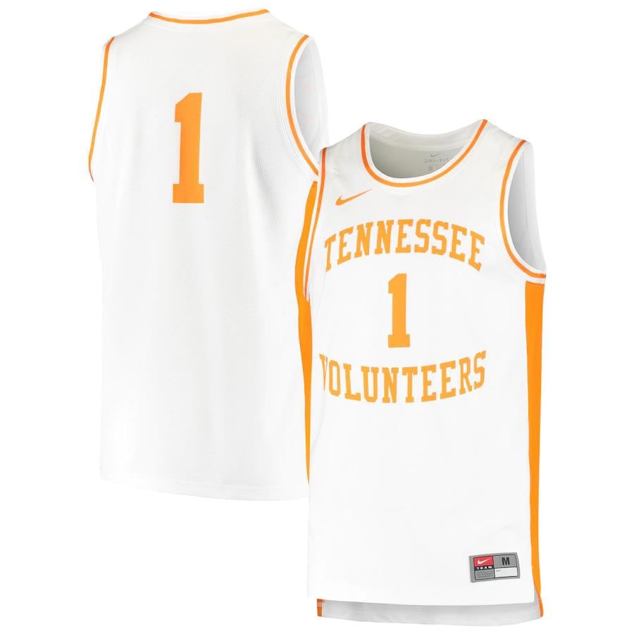 Tennessee Volunteers Retro White NCAA Jersey Men's