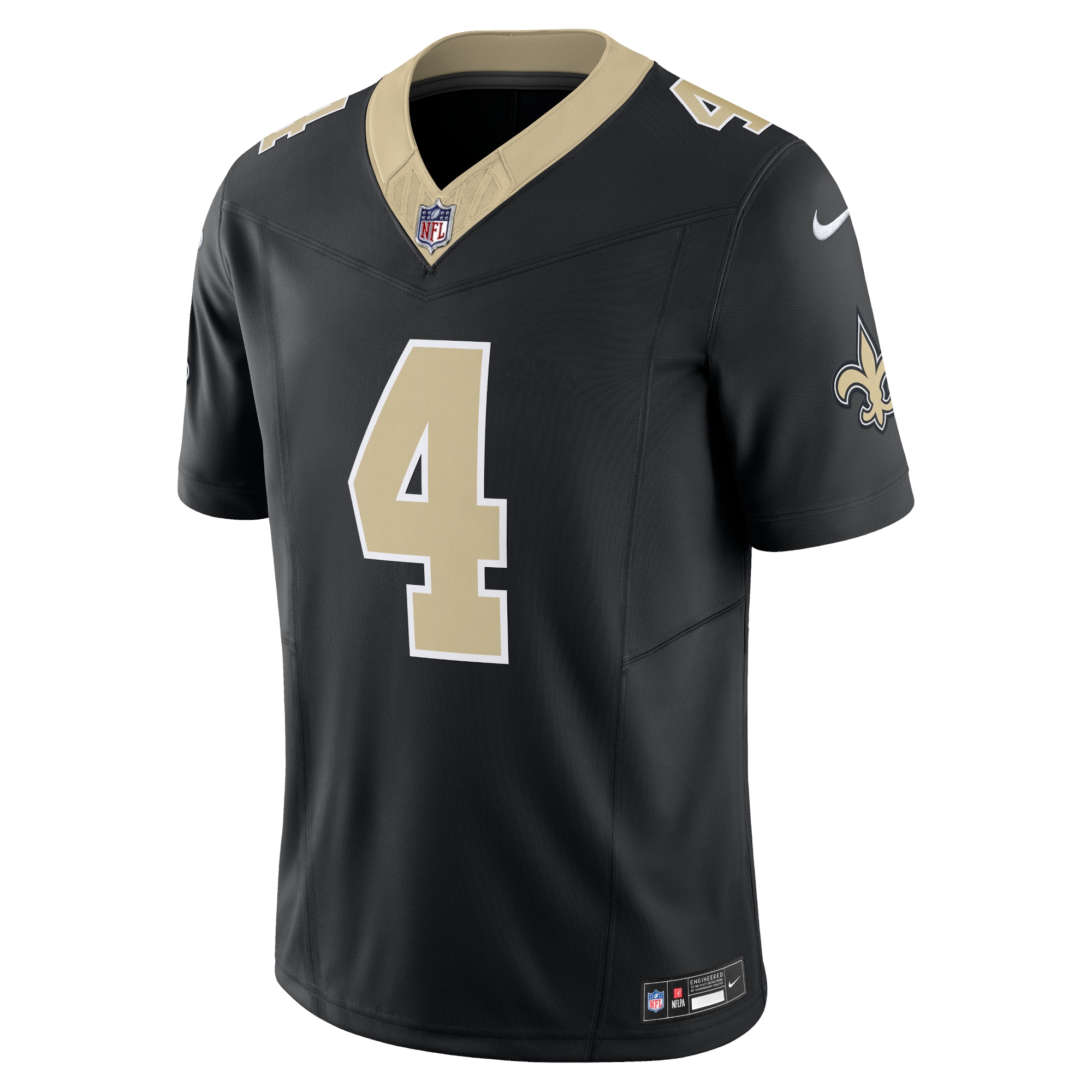 New Orleans Saints Derek Carr Black Vapor F.U.S.E. Limited NFL Jersey Men's