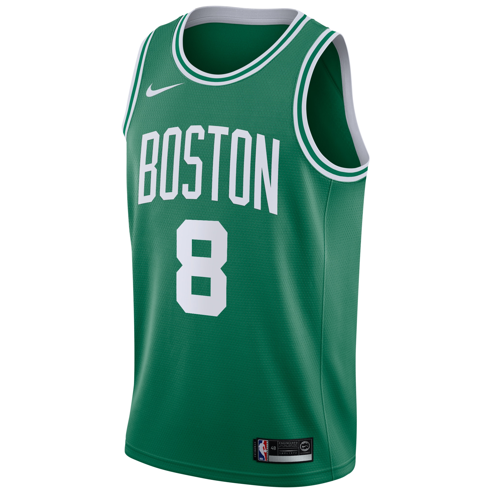 Boston Celtics Icon Edition Finals Patch 2024 Swingman Kelly Green Kristaps Porzingi NBA Jersey Youth