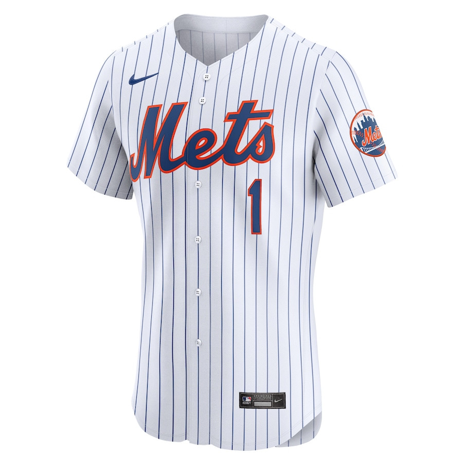 Jeff McNeil 1 New York Mets Home Elite Player White MLB Jersey Men's