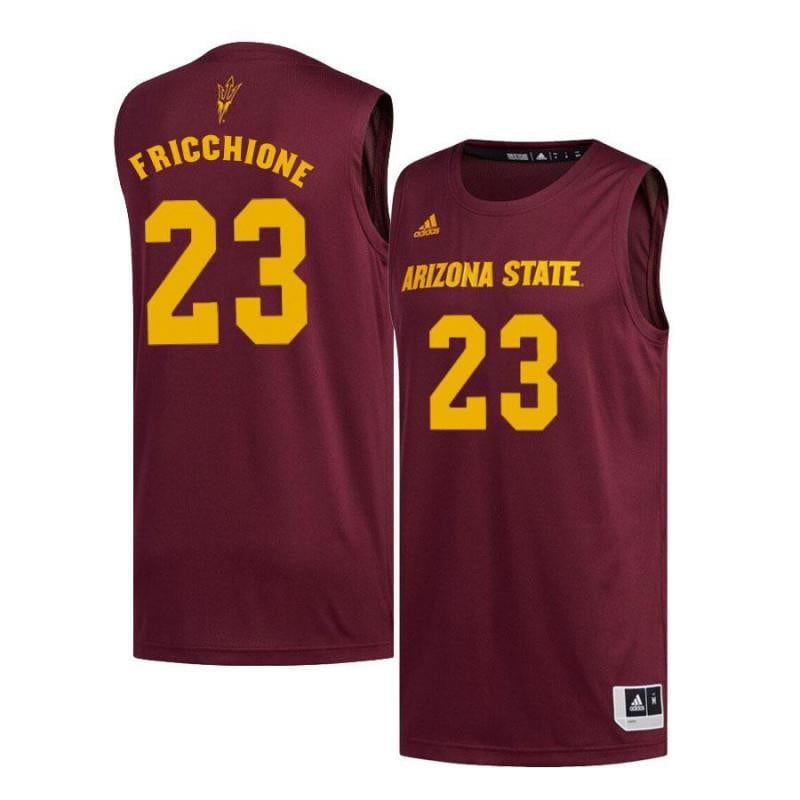 23 Nico Fricchione Maroon Arizona State Sun Devils NCAA Jersey Men's