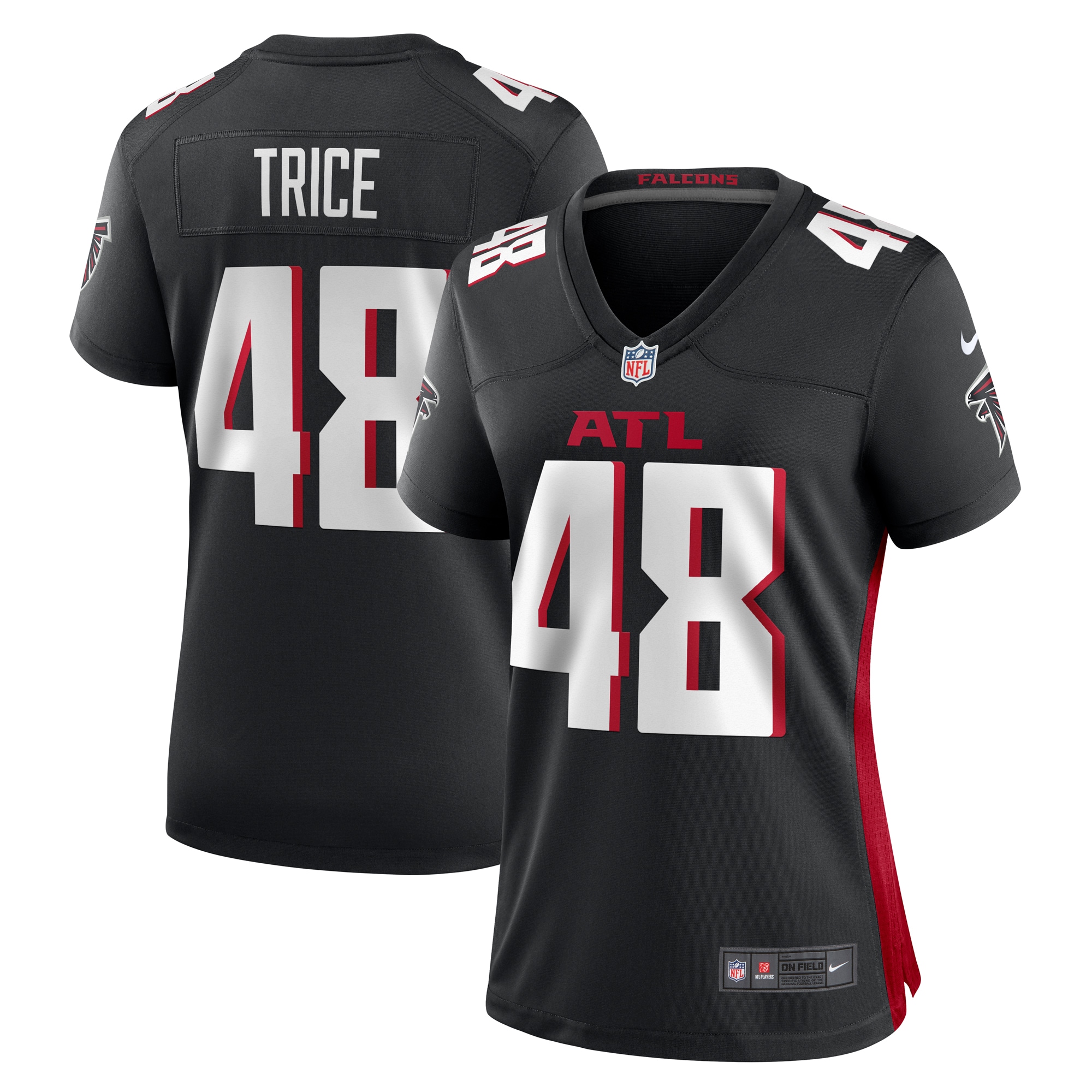 Atlanta Falcons Bralen Trice Black Game NFL Jersey Women's