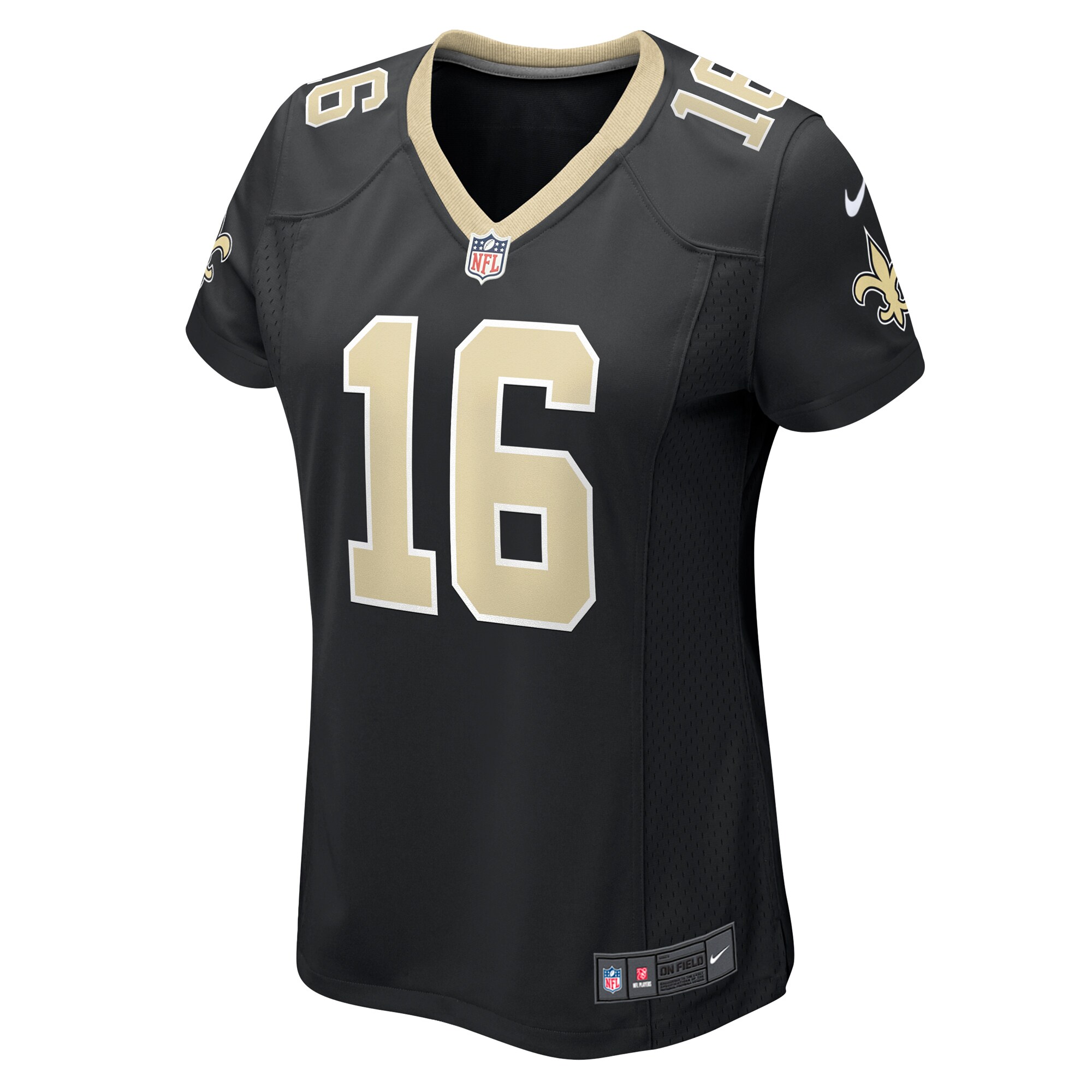 New Orleans Saints Bub Means Black Game NFL Jersey Women's