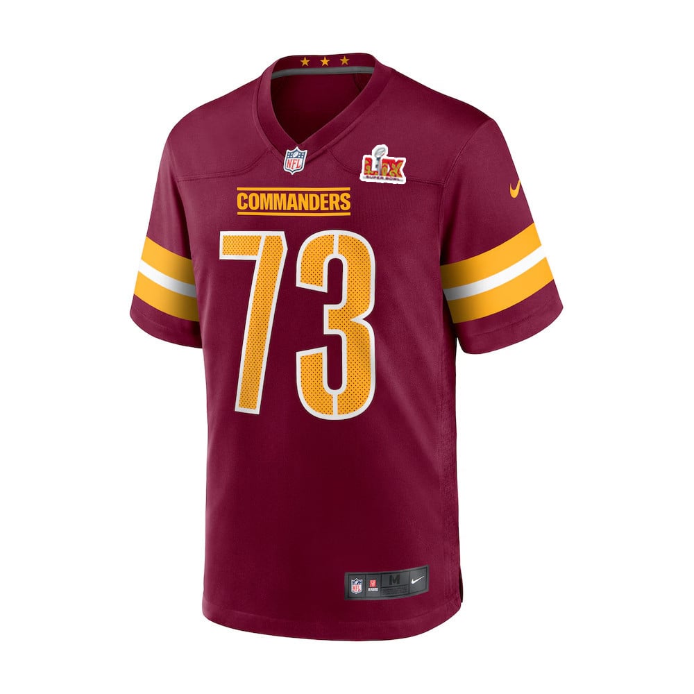 Trent Scott #73 Washington Commanders Super Bowl LIX Burgundy NFL Jersey Youth