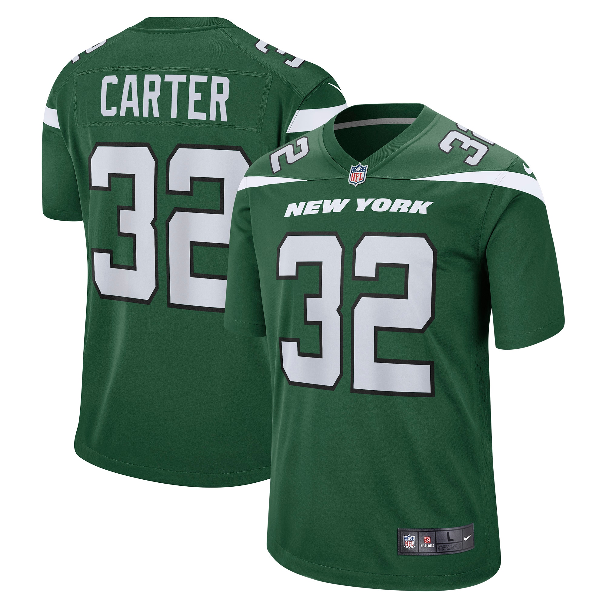 New York Jets Michael Carter Gotham Green Game NFL Jersey Men's