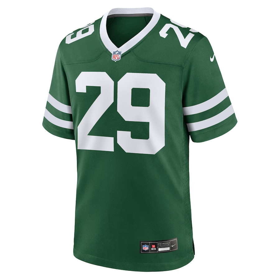 Jarrick Bernard 29 New York Jets Team Game Legacy Green NFL Jersey Men's