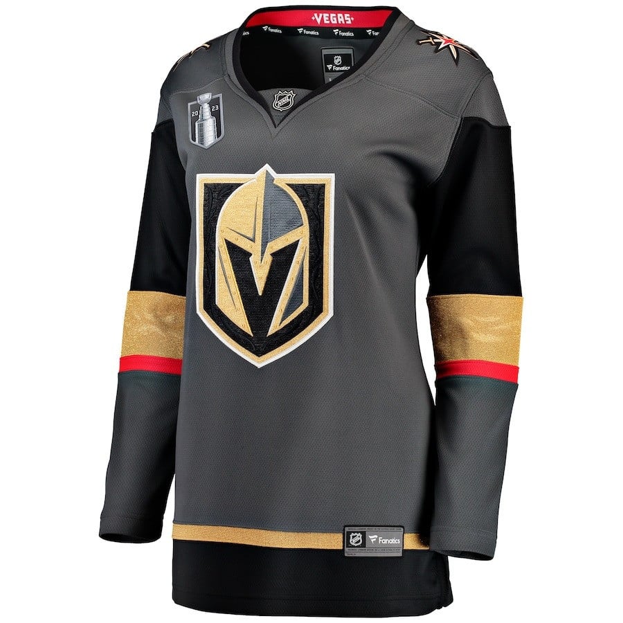 Vegas Golden Knights 2023 Stanley Cup Final Alternate Breakaway Black NHL Jersey Women's