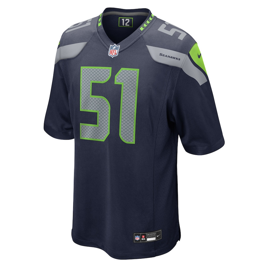 Olu Oluwatimi 51 Seattle Seahawks Game College Navy NFL Jersey Men's