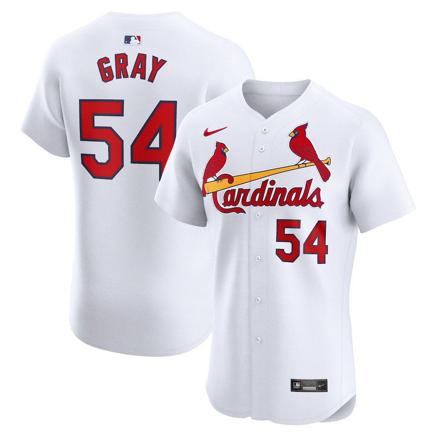 Sonny Gray 54 St. Louis Cardinals Home Elite Player White MLB Jersey Men's