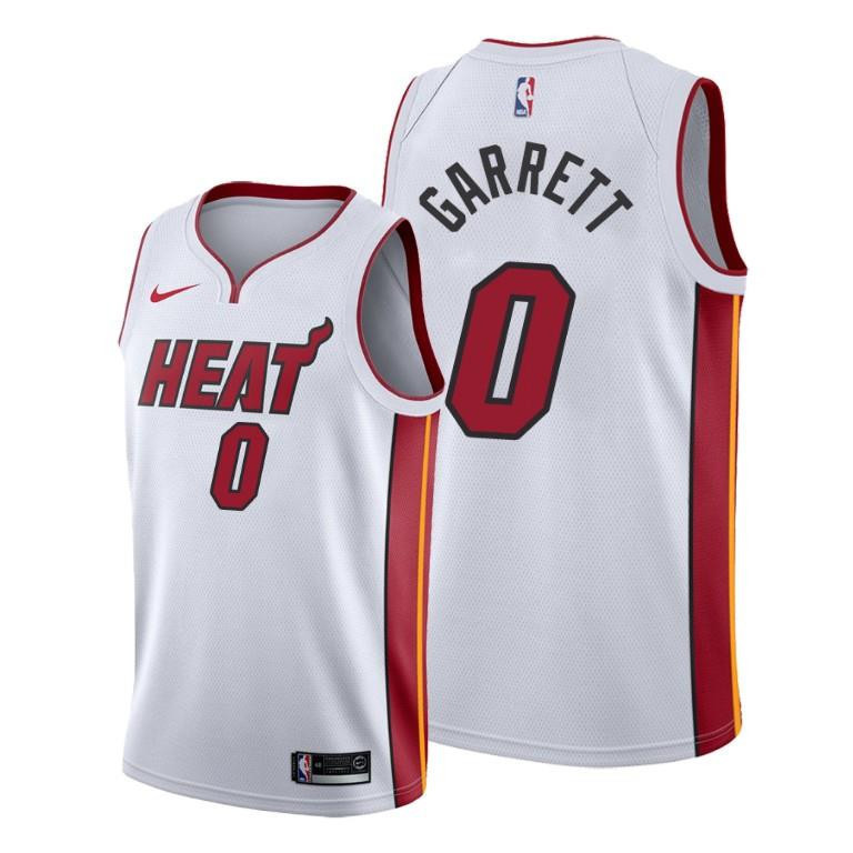 Marcus Garrett 0 Miami Heat Association Editio White NBA Jersey Men's
