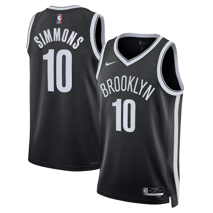 Ben Simmons 10 Brooklyn Nets Unisex Swingman Icon Edition Black NBA Jersey Unisex