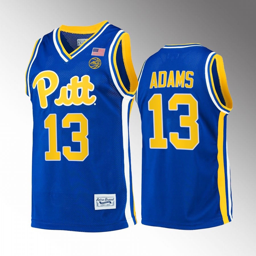 Steven Adams 13 Pitt Panthers Royal Retro Alumni NCAA Jersey Men's