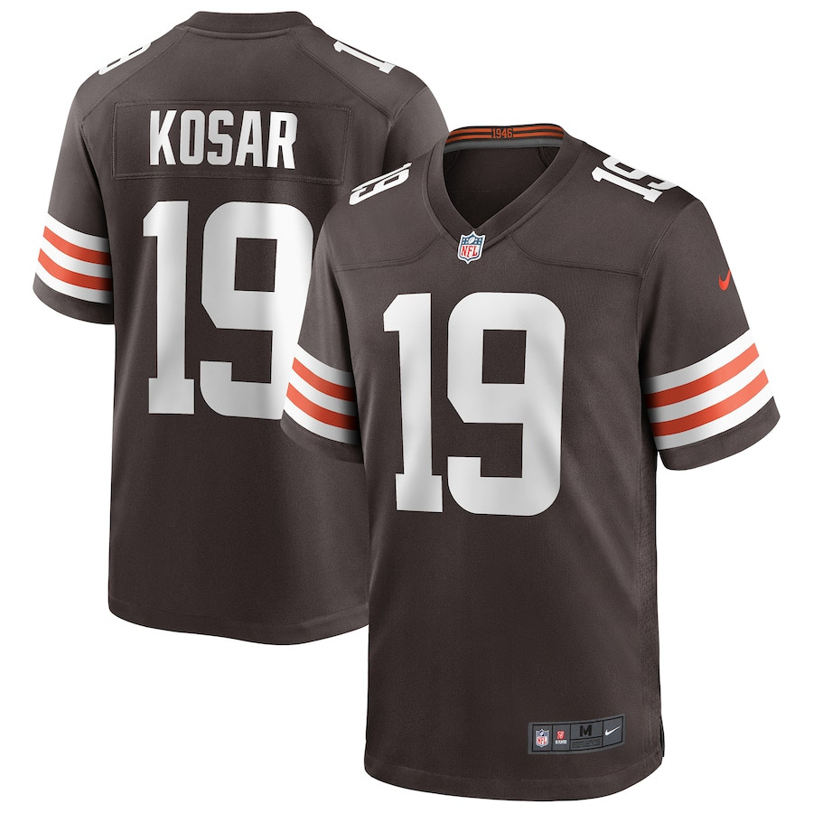 Bernie Kosar 19 Cleveland Browns Game Retired Brown NFL Jersey Men's
