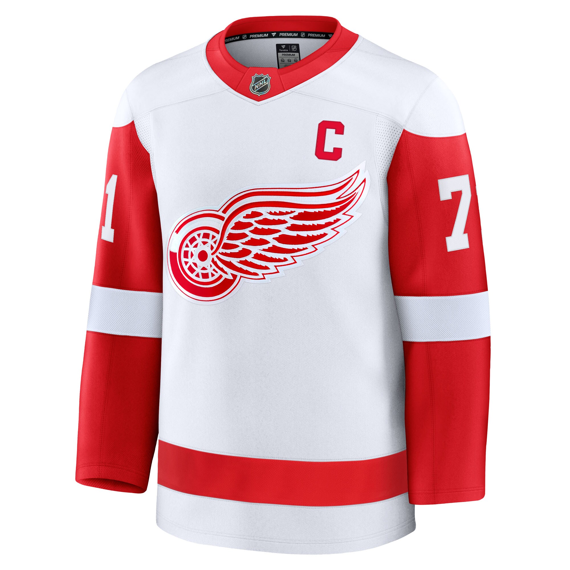 Detroit Red Wings Dylan Larkin White Away Premium NHL Jersey Men's
