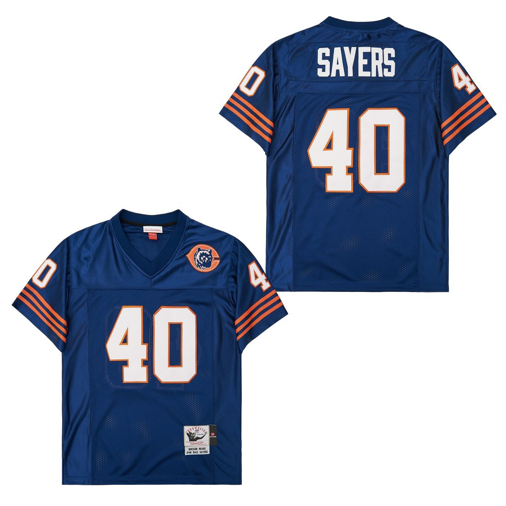 Gale Sayers 40 Chicago Bears Retro Throwback Navy NFL Jersey Men's