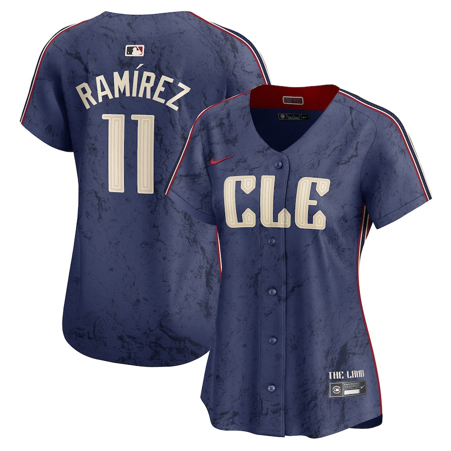 Jos? Ram?rez 11 Cleveland Guardians 2024 City Connect Limited Navy MLB Jersey Women's