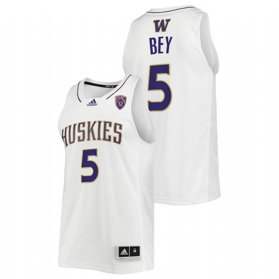 Washington Huskies Jamal Bey 202 White College NCAA Jersey Men's