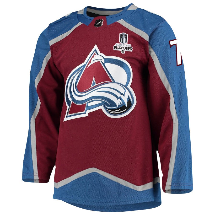 Devon Toews 7 Colorado Avalanche 2024 Playoffs Patch Home Men NHL Jersey Men's