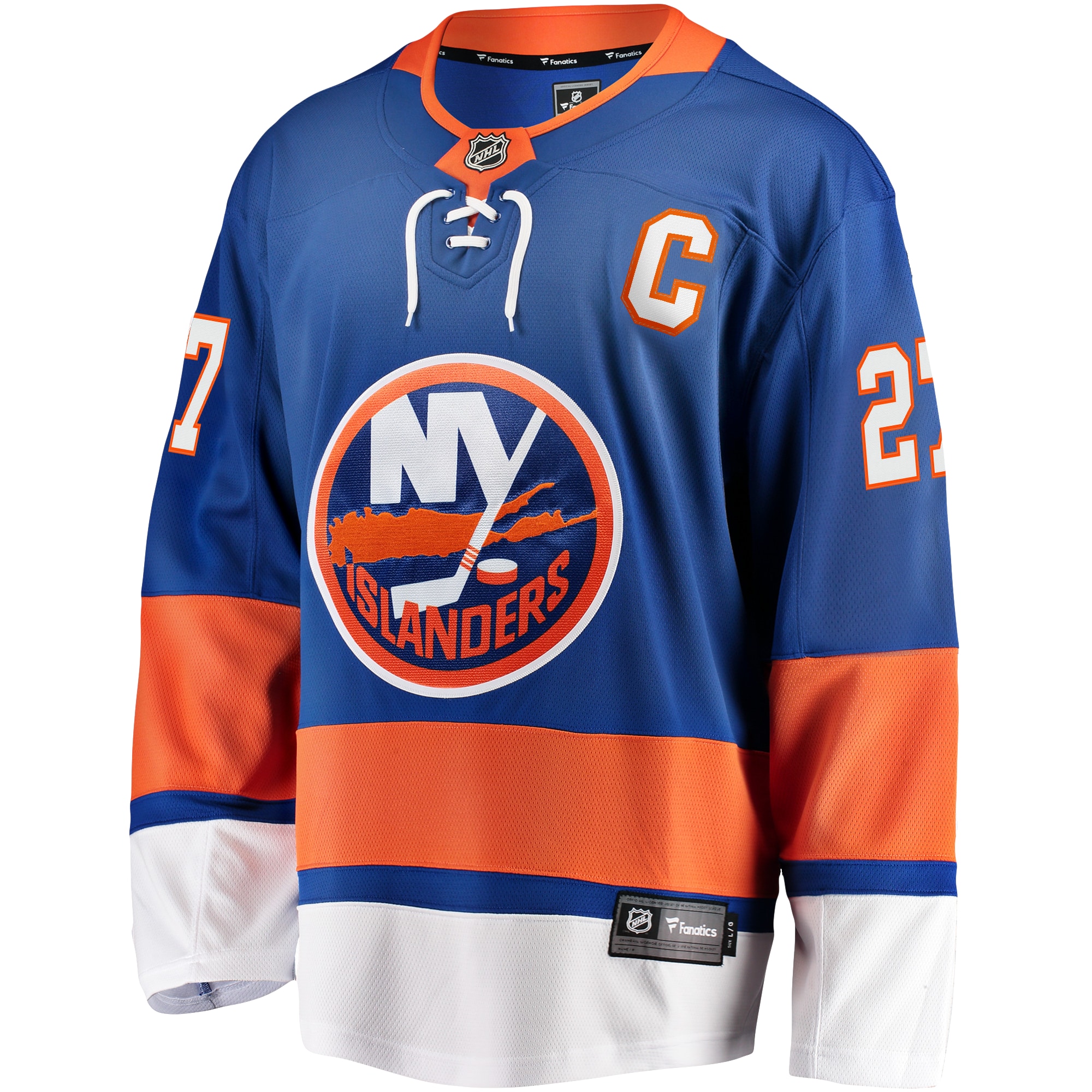 New York Islanders Anders Lee Royal Home Premier Breakaway Player NHL Jersey Men's