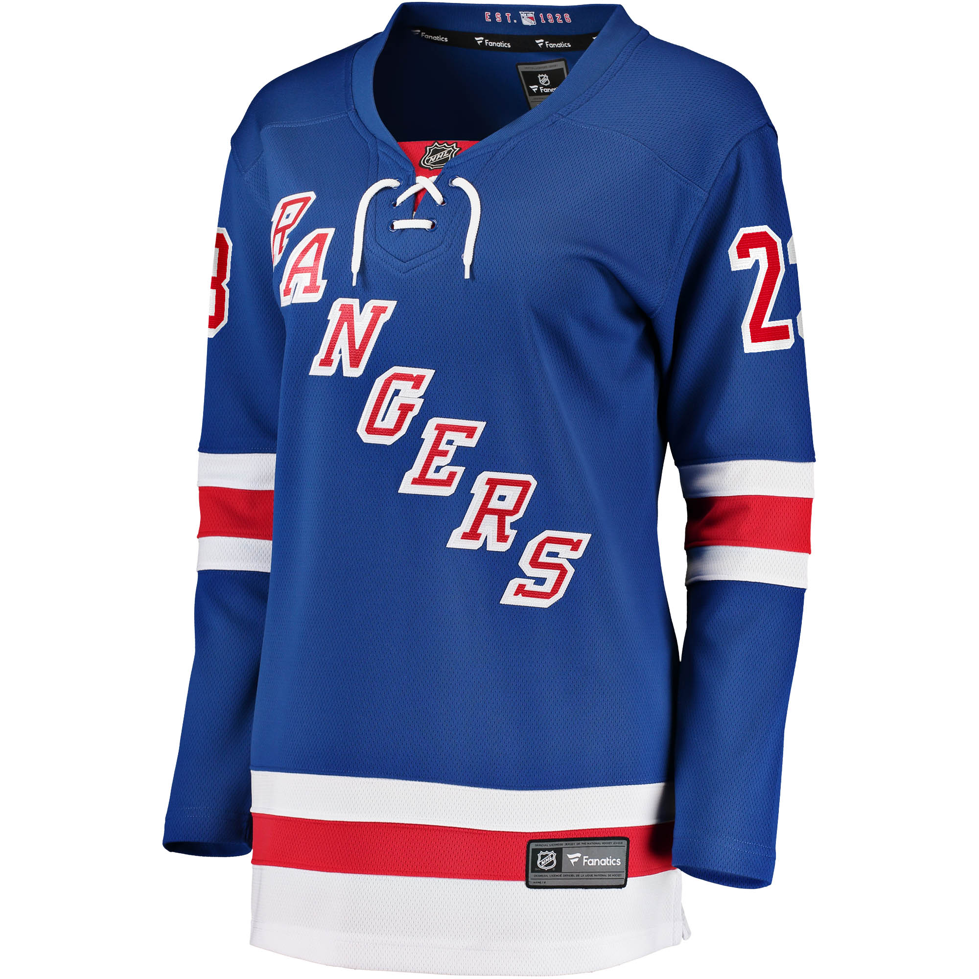 New York Rangers Adam Fox Blue Home Breakaway NHL Jersey Women's