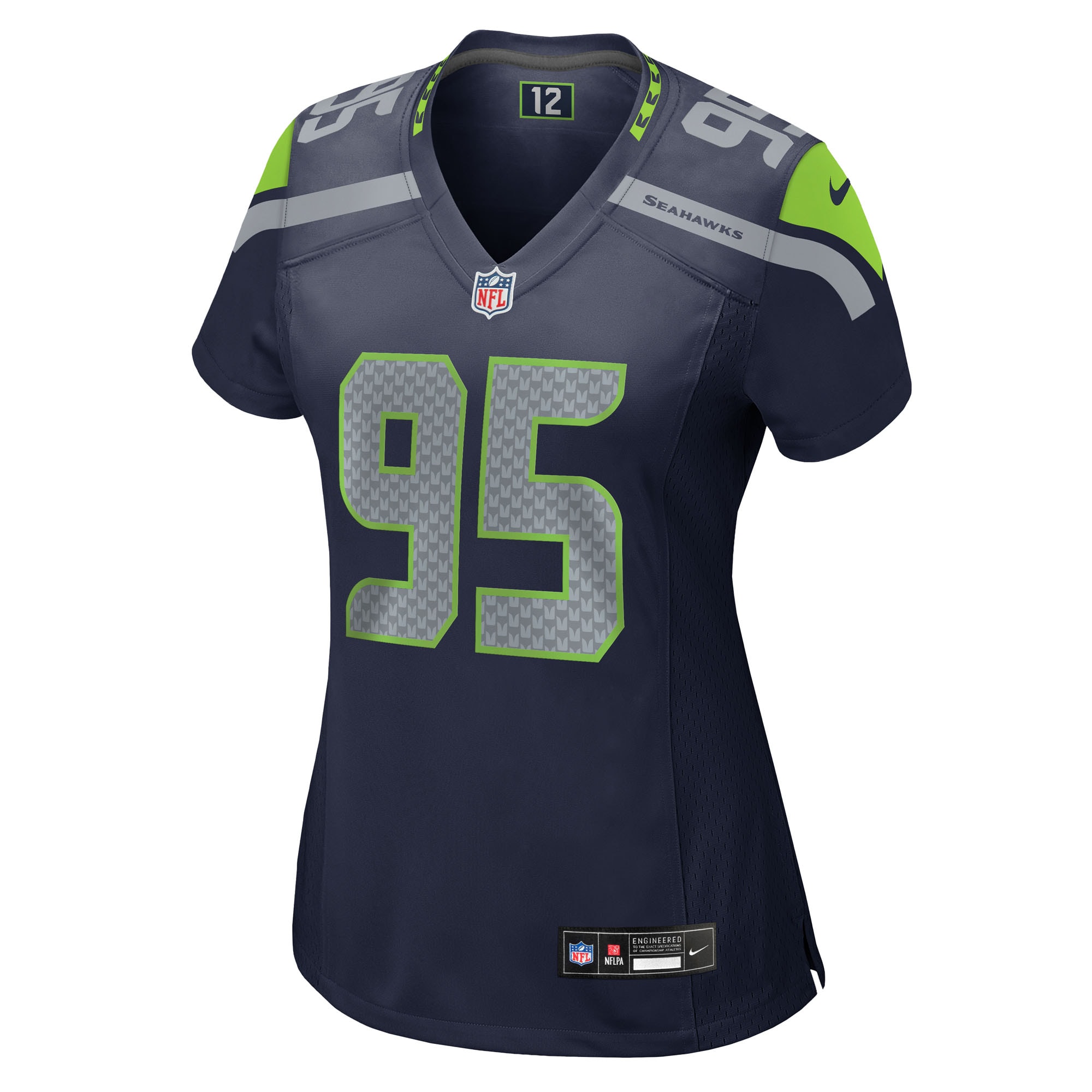 Seattle Seahawks Myles Adams College Navy Team Game NFL Jersey Women's
