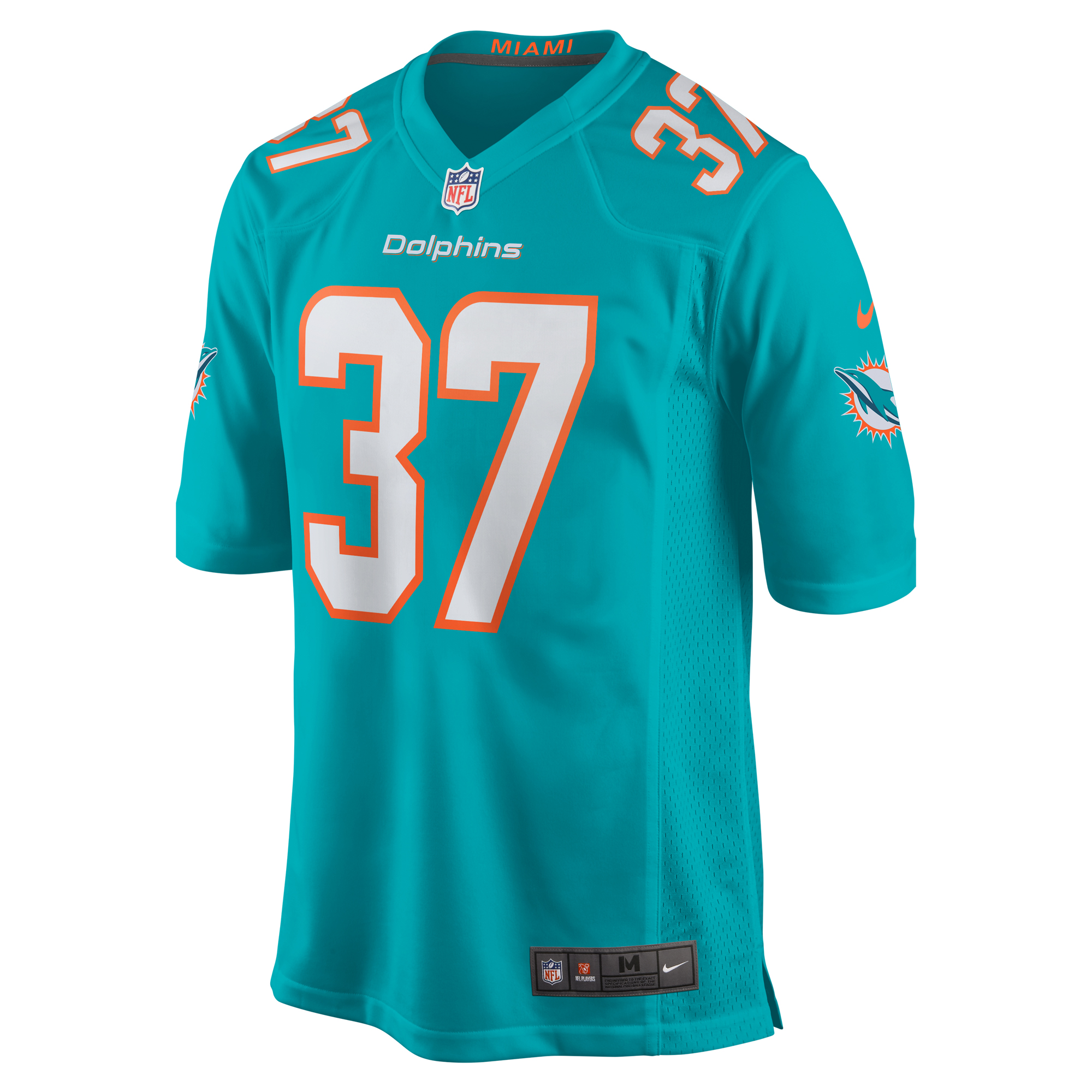 Miami Dolphins Jake Funk Aqua Game NFL Jersey Men's