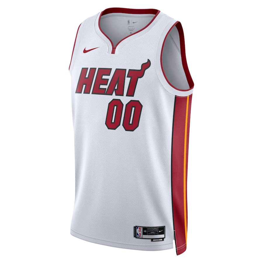Miami Heat 2023/24 Association Swingman Custom White NBA Jersey Men's