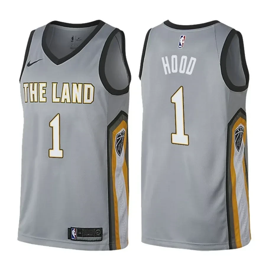 Cleveland Cavaliers Rodney Hood 1 City Edition Gray NBA Jersey Men's