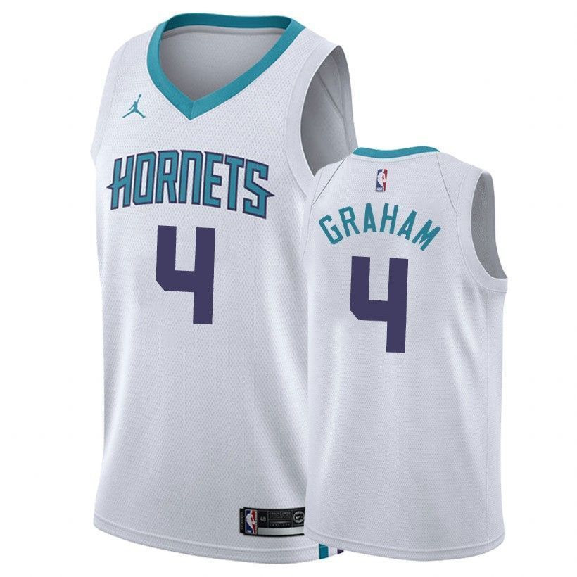 Charlotte Hornets Devonte' Graham 4 Associatio White NBA Jersey Men's
